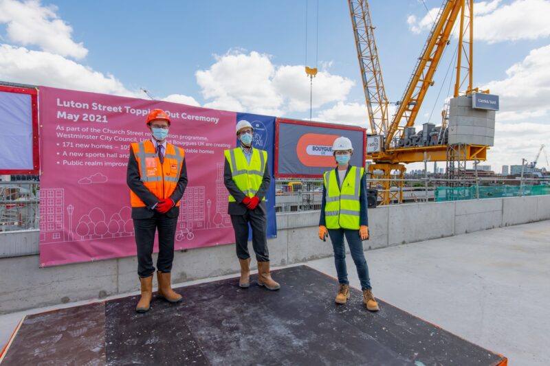 Luton Street development reaches major milestone with topping out ceremony